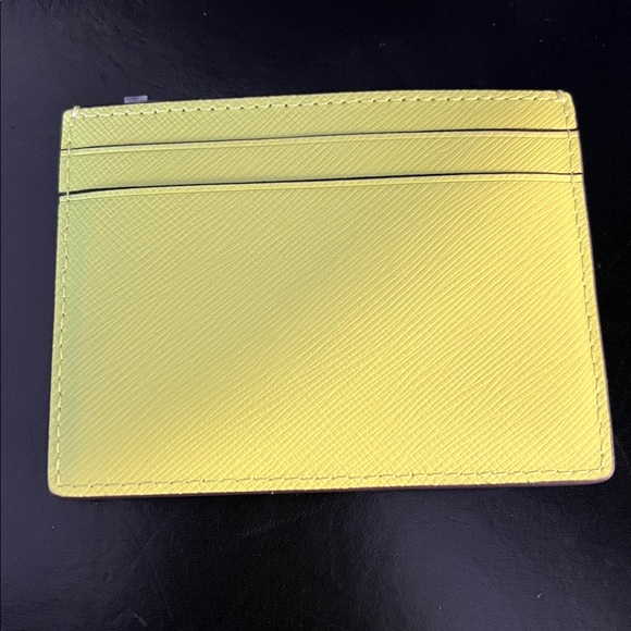 KATE SPADE NIP MADISON SAFFIANO LEATHER LIME SLUSH CARD CASE - Picture 3 of 8